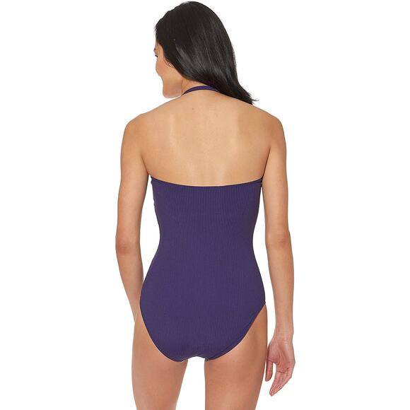 Jessica Simpson Women's Purple One Piece Swimsuit Bathing Swimsuit Medium NEW - Picture 2 of 3
